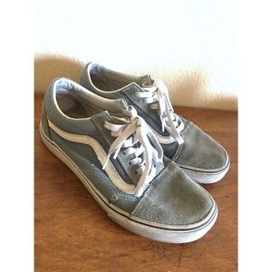 Used light blue Vans oldskool